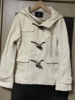 green label relaxing ショートダッフルコート 白