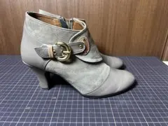 AU BANNISTER グレー アンクルブーツ ブーティ