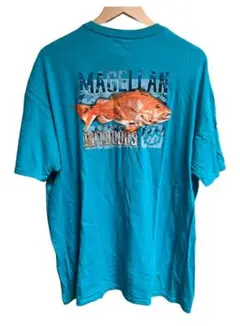 US古着 MAGELLAN outdoors Tシャツ ターコイズブルー　2XL