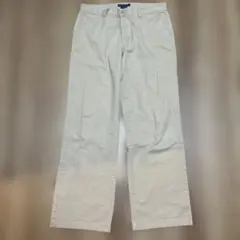 【名作】ラルフローレン ポロチノ ワイドチノパン 100%コットン w33相当