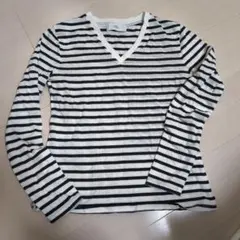 AZUL BY MOUSSY ストライプ Vネック Tシャツ S