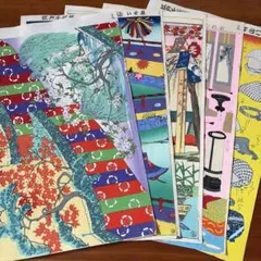 いせ辰　江戸千代紙　木版手刷り和紙　5枚