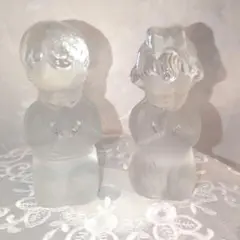 北欧　VIKING GLASS HAND MADE 祈りCRYSTALペア未使用