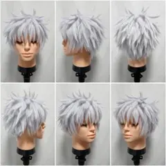 即納 五条悟 高専 セット済みウィッグ 呪術廻戦 懐玉玉折 コスプレ