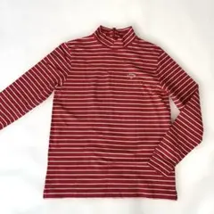 【美品】Callaway　レディース　トップス　ハイネック　赤ボーダー　ゴルフ