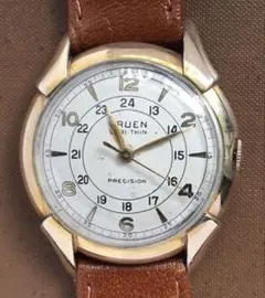ロータリー デイト コンビ スモセコ 1970年代 手巻きメンズ腕時計 稼働