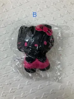 ハローキティ ぬいぐるみボールチェーン2 ピンク&ブラック