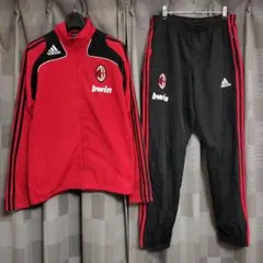 アディダス　ACミラン　トラックジャケット＆パンツ　М　傷汚れ有り