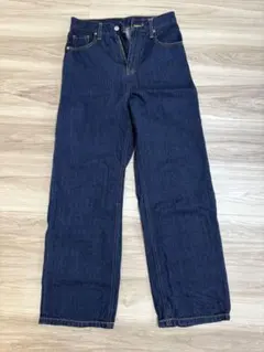 無印　デニムワイドパンツ