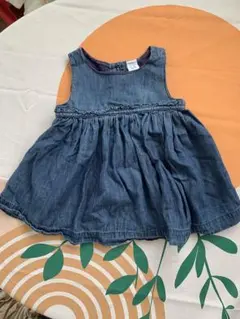 babyGAP デニム ジャンパースカート 6-12ヶ月 フレア ワンピース