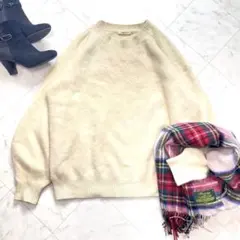 美品✤プラージュ Fur ボリューム袖プルオーバー ファーニットふわふわ plage（プラージュ）の「Fur ボリューム袖プルオーバー◇（ニット