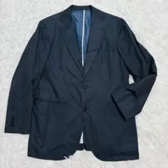 極美品 BURBERRY LONDON テーラードジャケット ストライプ 背抜きのサムネイル