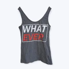エイチアンドエム WHATEVER プリント グレー タンクトップ トップス