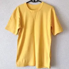 Tシャツ カットソー トップス 半袖 イエロー 日本製