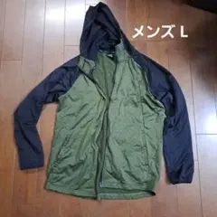 TIGORA フード付きアウター Lサイズ オリーブグリーン/ブラック