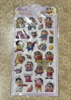 クレヨンしんちゃん ぷっくりシール 立体シール 可愛い キャラクター ステッカー