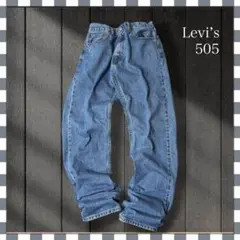 ま*坊様 4451/リーバイス505ストレートデニムジーンズ36x34