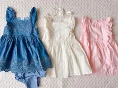 ベビー ワンピース 80.90cm まとめ売り 春夏服