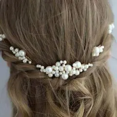 パール ヘアアクセサリー コーム 組み合わせ自由 上品 成人式 卒業式 披露宴