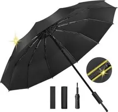■折りたたみ傘 特大12本骨 耐風 自動開閉 UVカット 超撥水 晴雨兼用