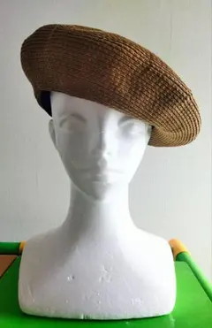 MOUSSY　春、夏用　ブラウン ストローベレー帽 フリーサイズ