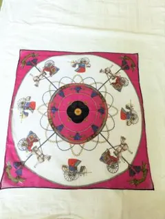 CELINE シルクハンカチ 馬車デザイン