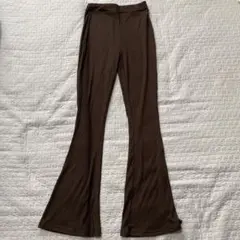 ブラウンフレアパンツ　EVRIS