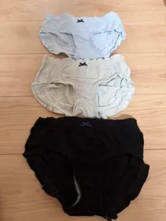 フリル ショーツ レディース 3枚セット フリーサイズ 伸縮性 リボン 女の子