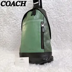 2026年最新】COACH カラー：グリーン系 メンズ ボディバッグ・ウエスト