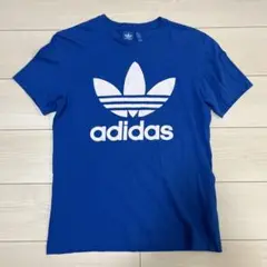 adidas ロゴ Tシャツ 青 L