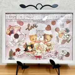 「Handmade collage in an A4 frame」