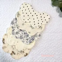 [No.30] ベビースタイよだれかけお洒落可愛いもくもくスタイ5枚セット