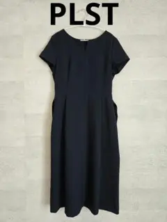 美品　PLST プラステ　オケージョンネイビーワンピース　SM