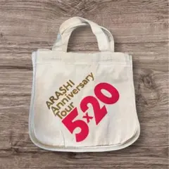 嵐 5×20 アニバーサリーツアー限定グッズ ミニ手提げバッグ キャンバス