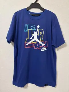 エアジョーダンAIRJORDAN青の半袖TシャツMLサイズ※バスケナイキ