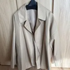 ベージュ オーバーサイズ コート