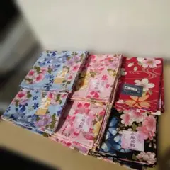 和柄　大判ハンカチ　６枚まとめ売り