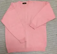 ピンク ニット セーター 長袖 美品 激安 男女兼用 ユニセックス