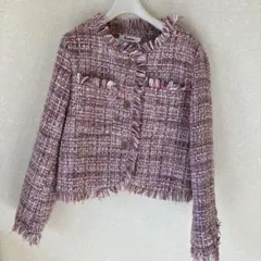 ツイード テーラードジャケット