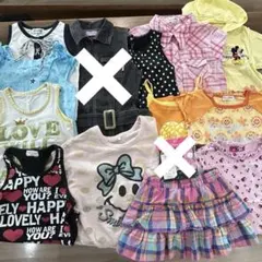 女の子　130cm 可愛い　レトロ 昭和　平成　スタイル　ギャル　キラキラ　半袖