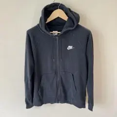 Nike ダークグレー ジップアップパーカー　XL レディース　キッズ