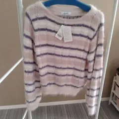 タグ付き新品【dazzlin】 ストライプニット