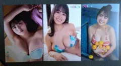福井梨莉華　DOLCE vol.16　セブンネット特典ポストカード3種