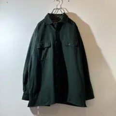 Levi's リーバイス ダークグリーン ヘビーコットンシャツ サイズL