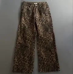 y2k archive WHOOWAP レオパード柄　パンツ