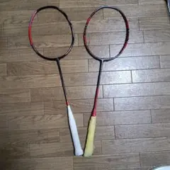 バドミントンラケット 2本セット　ジャンク品
