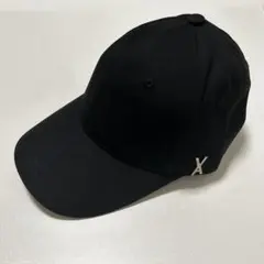 VARZARスタッドロゴオーバーフィットボールキャップ　韓国　帽子　ブラック