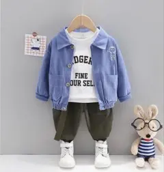 キッズ服 3点セット 韓国風 男の子 サイズ80 身長75-80 コットン