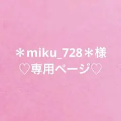 ♡＊miku_728＊様専用ページ♡