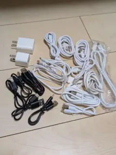 USBケーブルと充電器セット